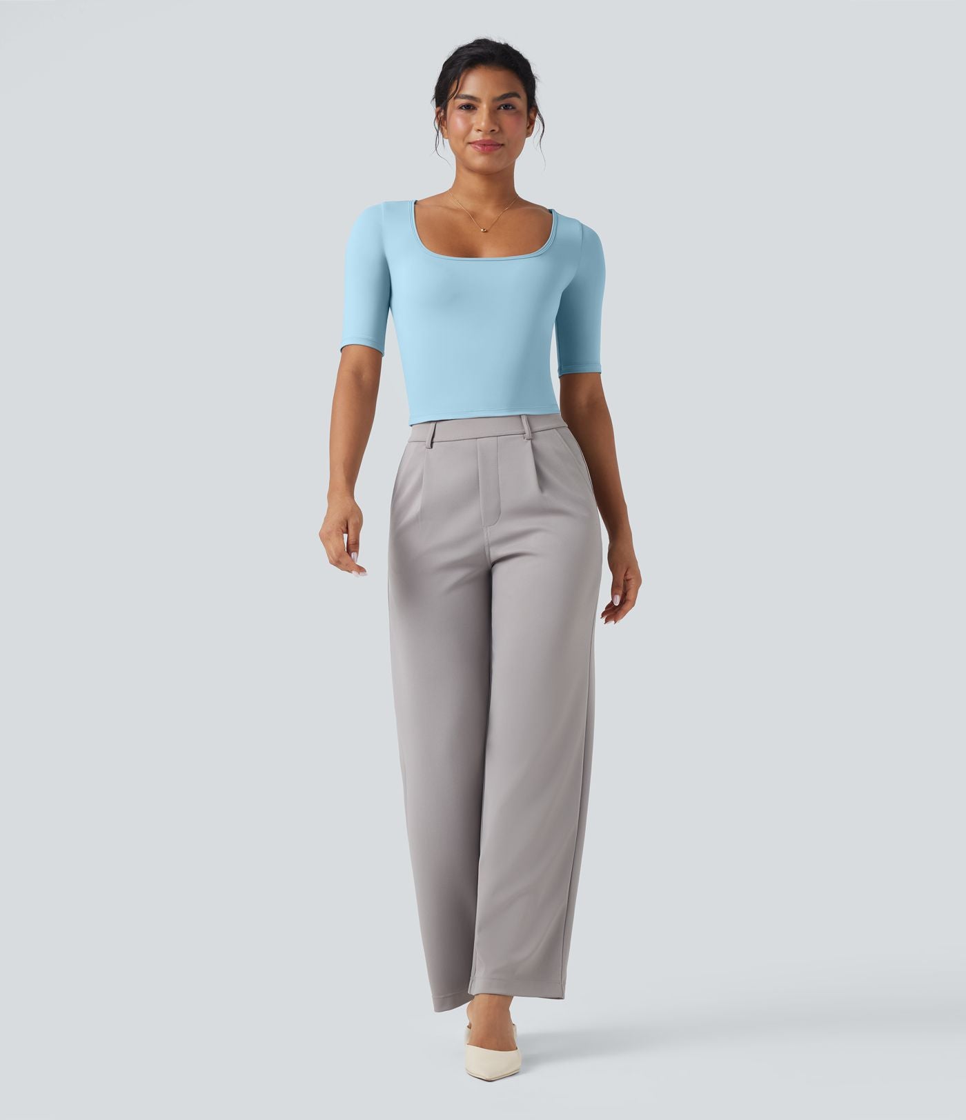 T-shirt de travail SoftlyZero™ Airy encolure arrondie manches courtes effet frais InstantCool