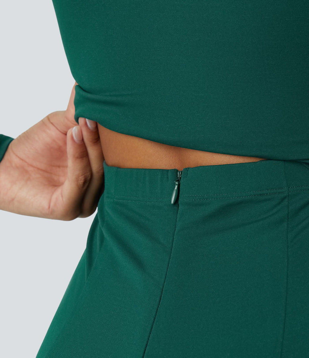 Combinaison de cérémonie à manches longues, coupe large avec poches latérales et zip invisible - Édition Easy Peasy