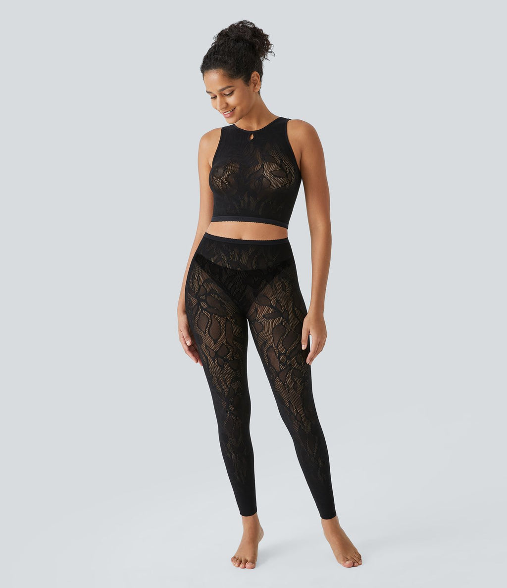 Débardeur court avec découpes sans couture OneForm Seamless Flow
