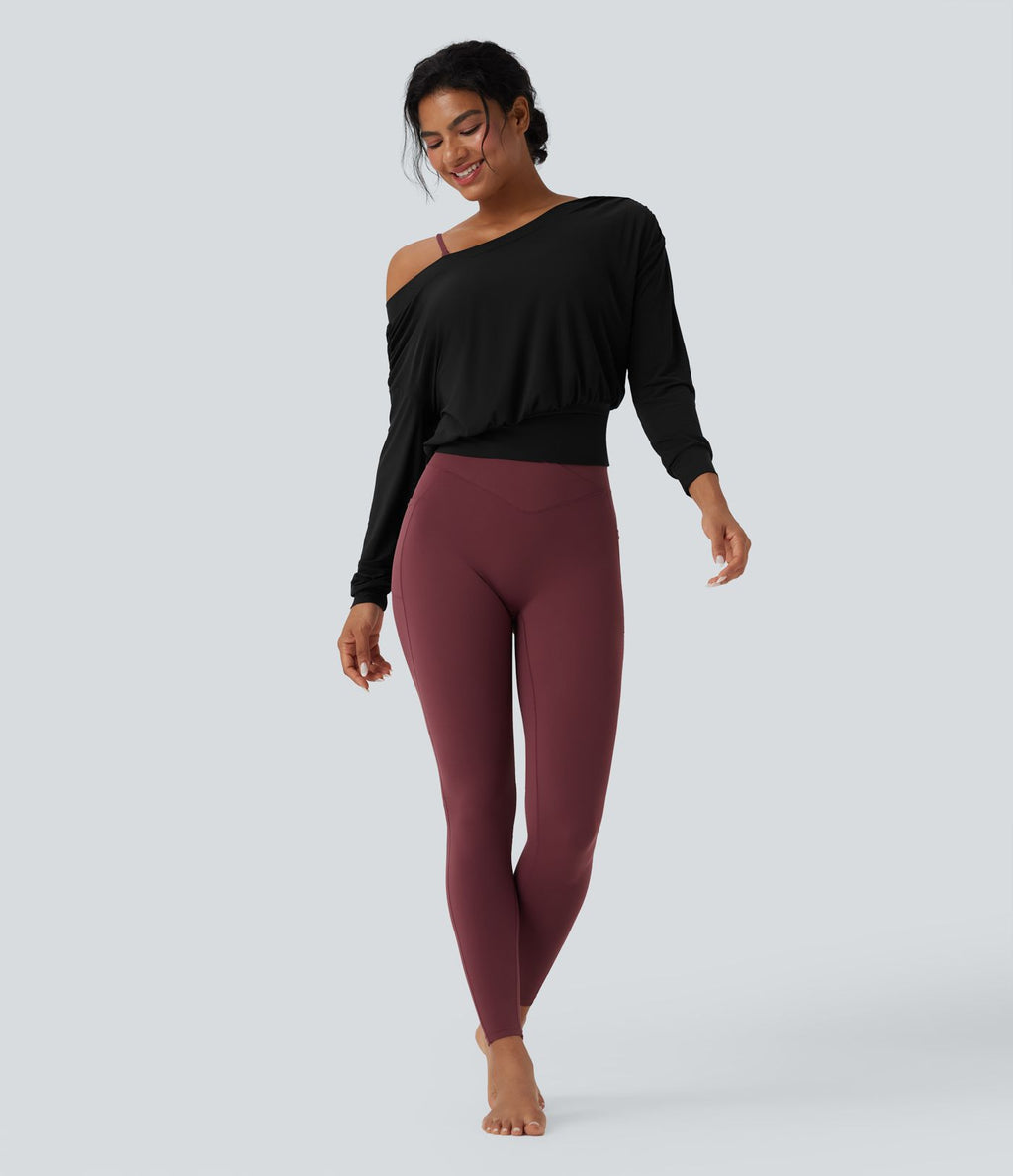 Haut de sport yoga oversize épaules dénudées effet frais InstantCool séchage rapide