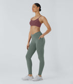 Patitoff™ 2.0 Legging Yoga Résistant Poils d'Animaux Taille Haute Croisée Poches Latérales