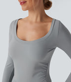 Combinaison workout SoftlyZero™ Airy manches longues trous pouces Cool Touch avec poches - Édition Easy Peasy