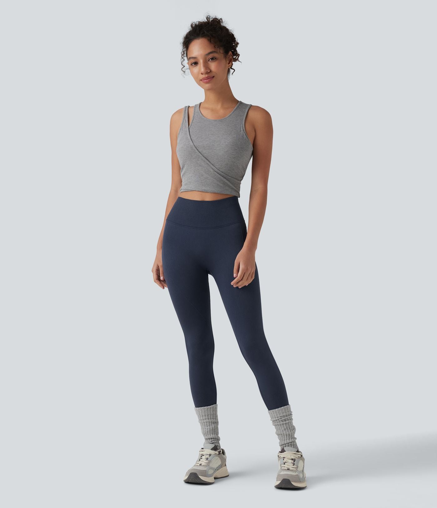 Seamless Flow Legging yoga taille haute gainant et sculptant