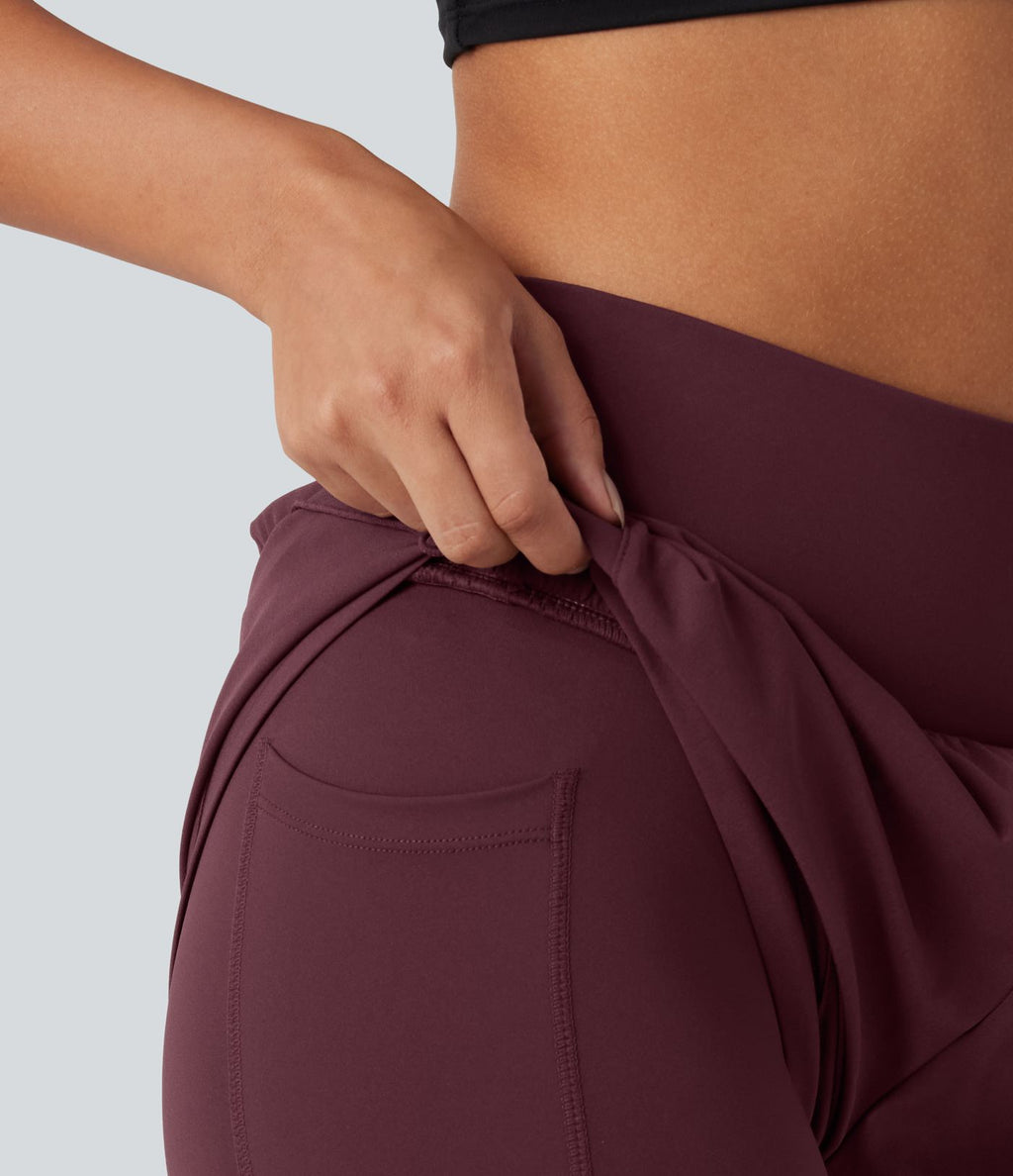 Pantalon de running gaintan2-en-1 Breezeful™ taille haute gainant à séchage rapide avec poches