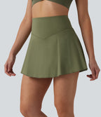 Jupe-short de tennis mini SoftlyZero™ Airy 2-en-1 gainante taille haute effet frais InstantCool avec poches, protection solaire UPF50+