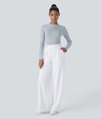 Pantalon tailleur Halara Flex™ DayStretch coupe droite taille haute avec poches