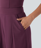 Combinaison à bretelles Breezeful™ dos nu, jambes larges, séchage rapide avec poches latérales - Édition Easy Peasy