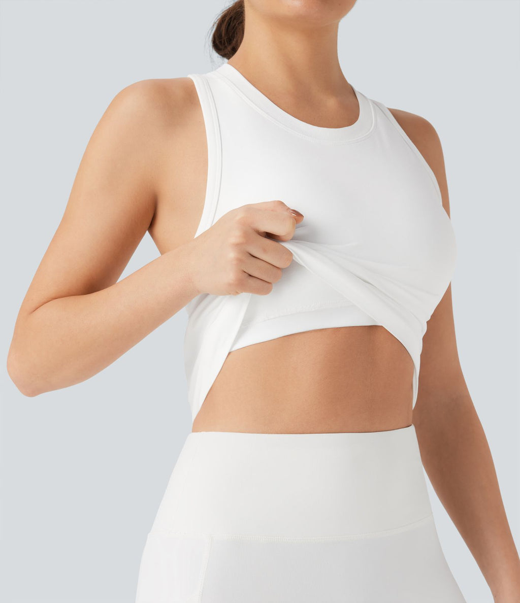 Débardeur yoga dos nageur avec brassière intégrée sans couture OneForm Seamless Flow