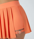 Breezeful™ Mini Jupe Soirée Plissée 2 en 1 Taille Haute Poche Latérale Boucle Réglable Séchage Rapide