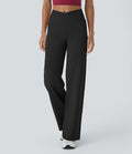 Pantalon yoga large croisé taille haute DayStretch avec poches