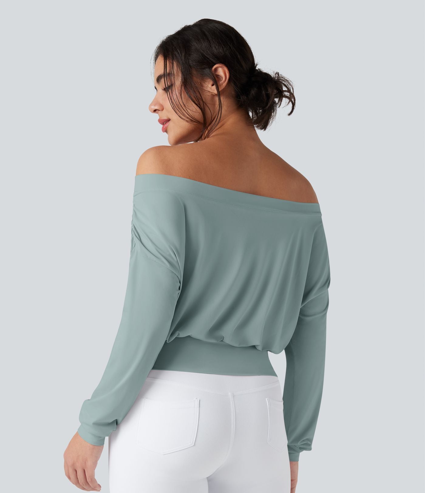 Haut de sport yoga oversize épaules dénudées effet frais InstantCool séchage rapide