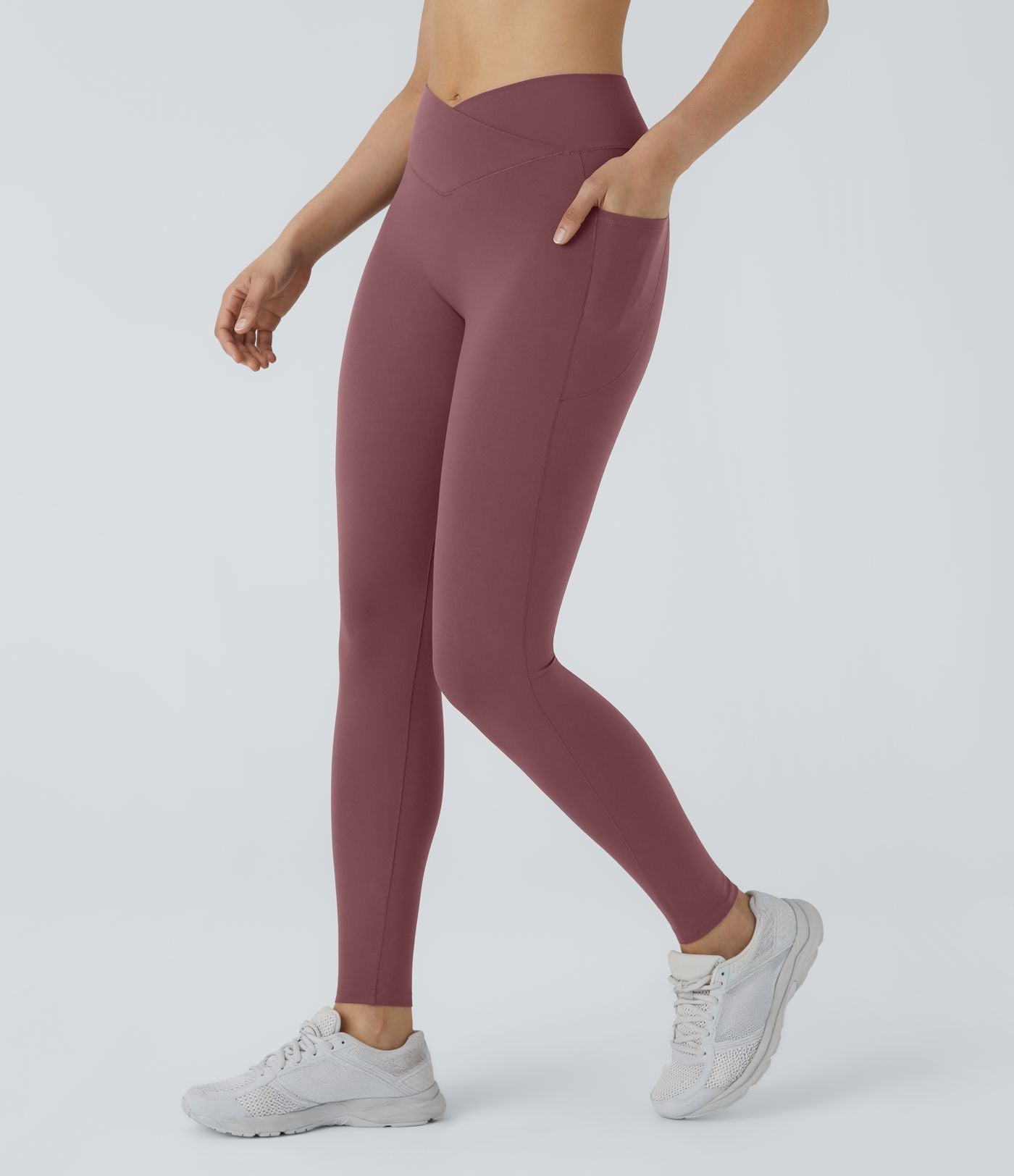 Patitoff™ 2.0 Legging Yoga Résistant Poils d'Animaux Taille Haute Croisée Poches Latérales
