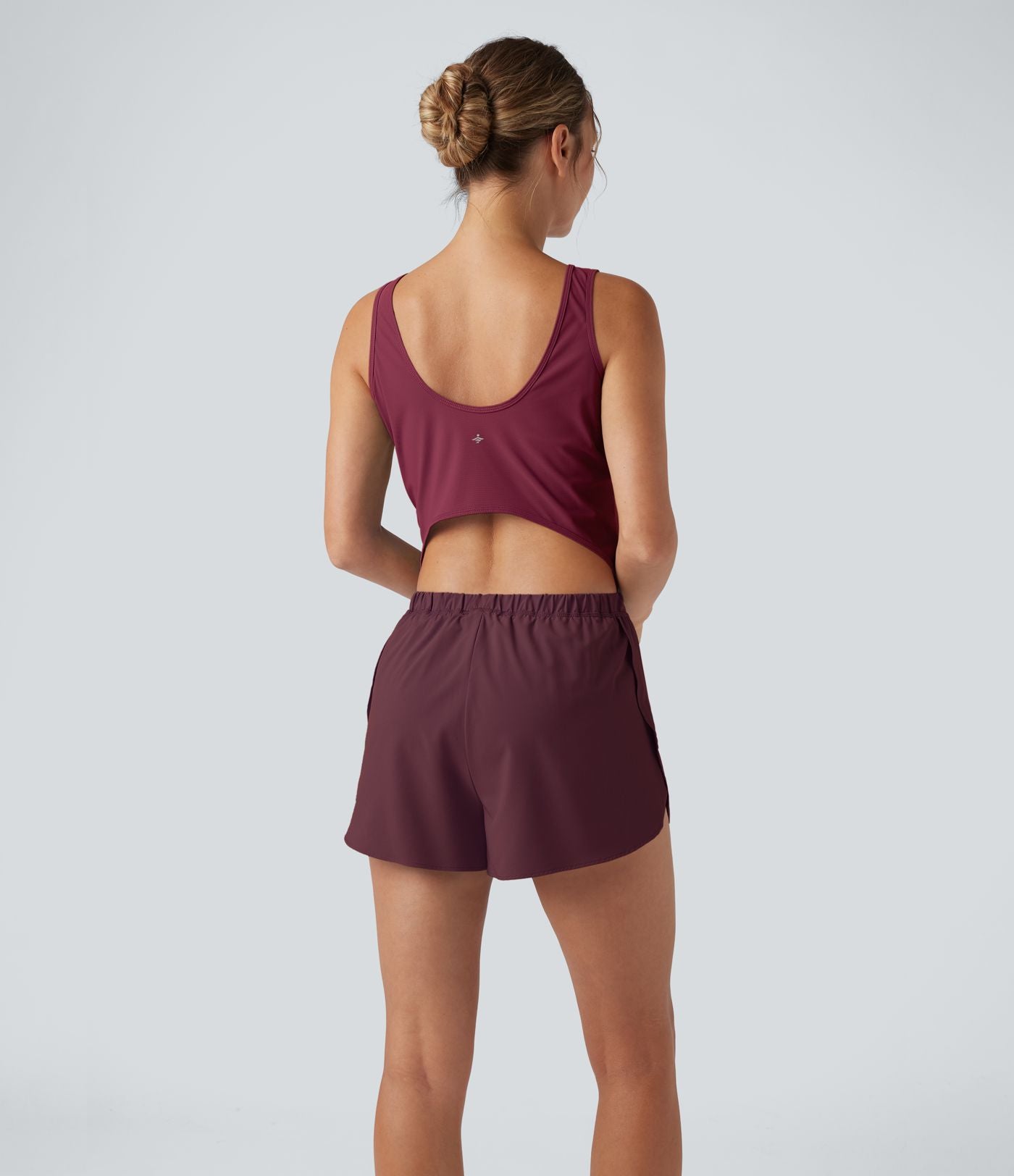 Combi-short running 2-en-1 dos nu réfléchissant séchage rapide avec poches latérales - Édition Easy Peasy - UPF50+