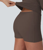 Robe SoftlyZero™ Airy de danse mini 2-en-1 dos nu, col U, bretelles croisées, poches latérales et effet frais InstantCool, accès facile Easy Peasy