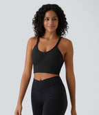 Brassière de sport maintien léger bretelles froncées doubles bonnets A-D OneForm Seamless Flow