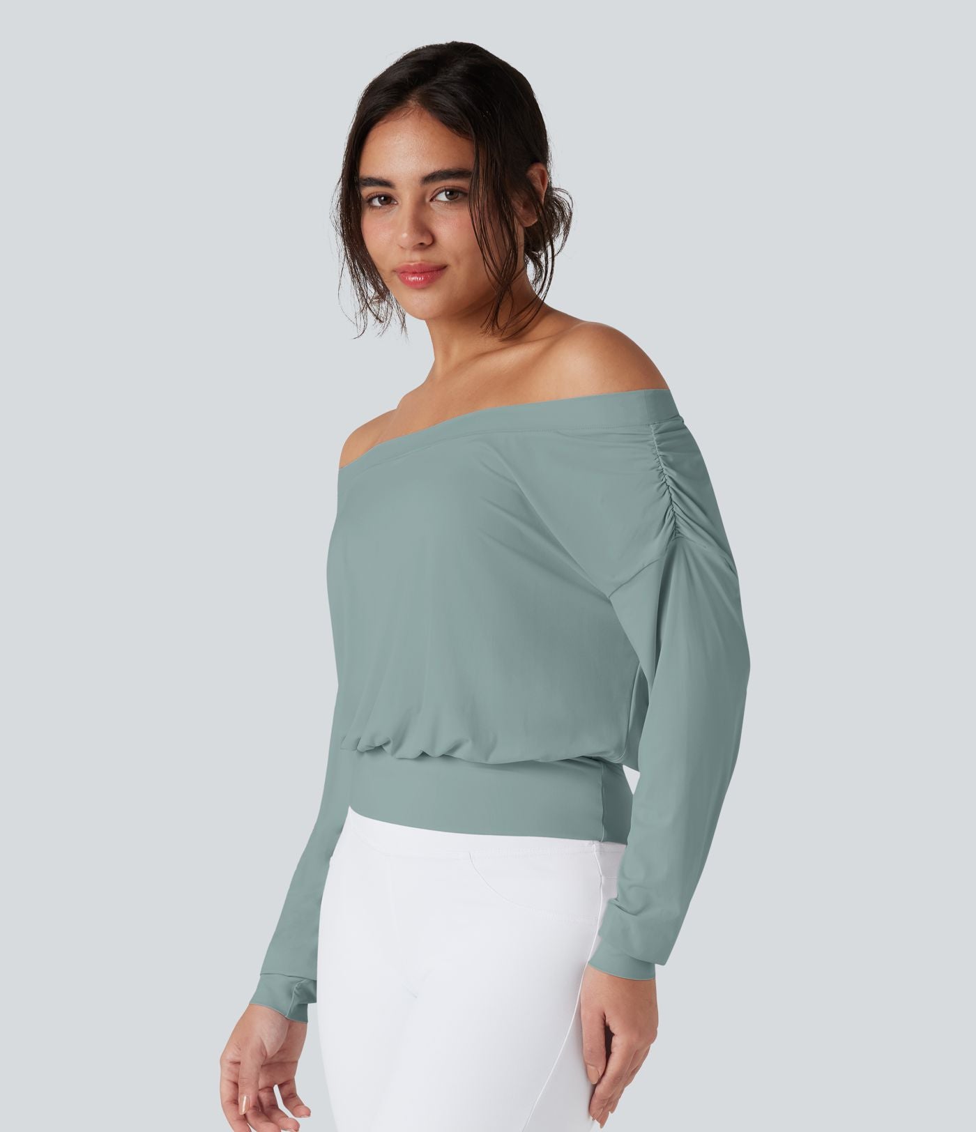 Haut de sport yoga oversize épaules dénudées effet frais InstantCool séchage rapide