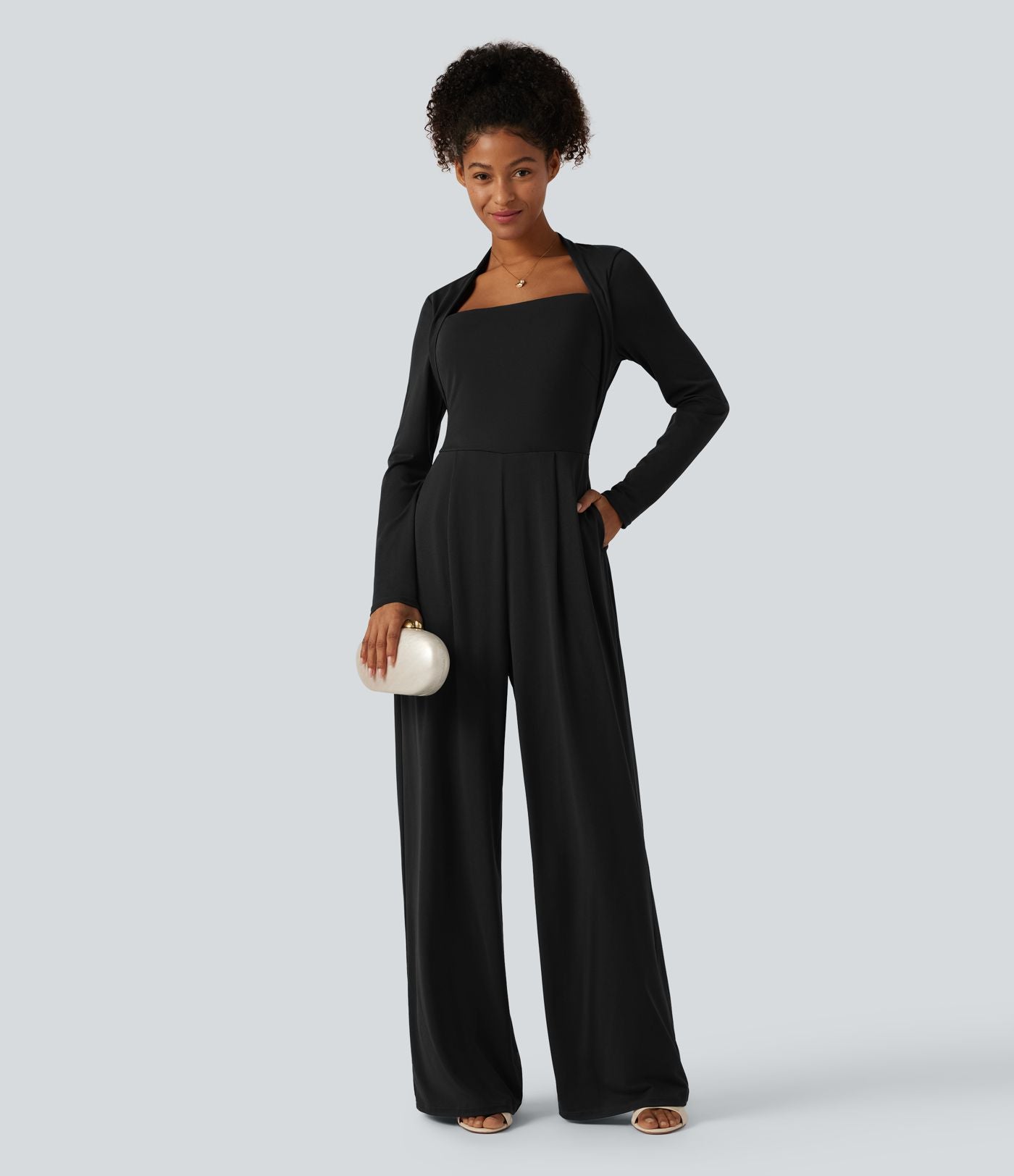 Combinaison large à manches longues avec brassière intégrée et poches - Édition Easy Peasy - Bonnets DD-F