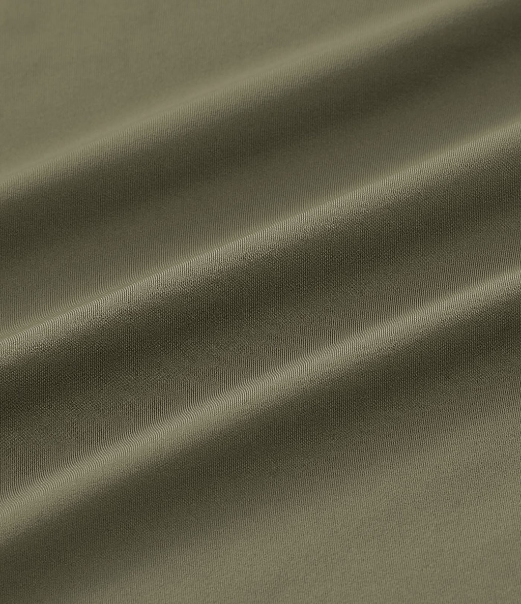 Pantalon décontracté drapé à poches multiples et taille moyenne, jambe large