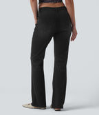 Halara Flex™ Jean évasé asymétrique taille haute avec poches