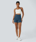 Short cycliste d'entraînement gainant taille haute UltraSculpt™ SoCinched à poches latérales 12,5 cm