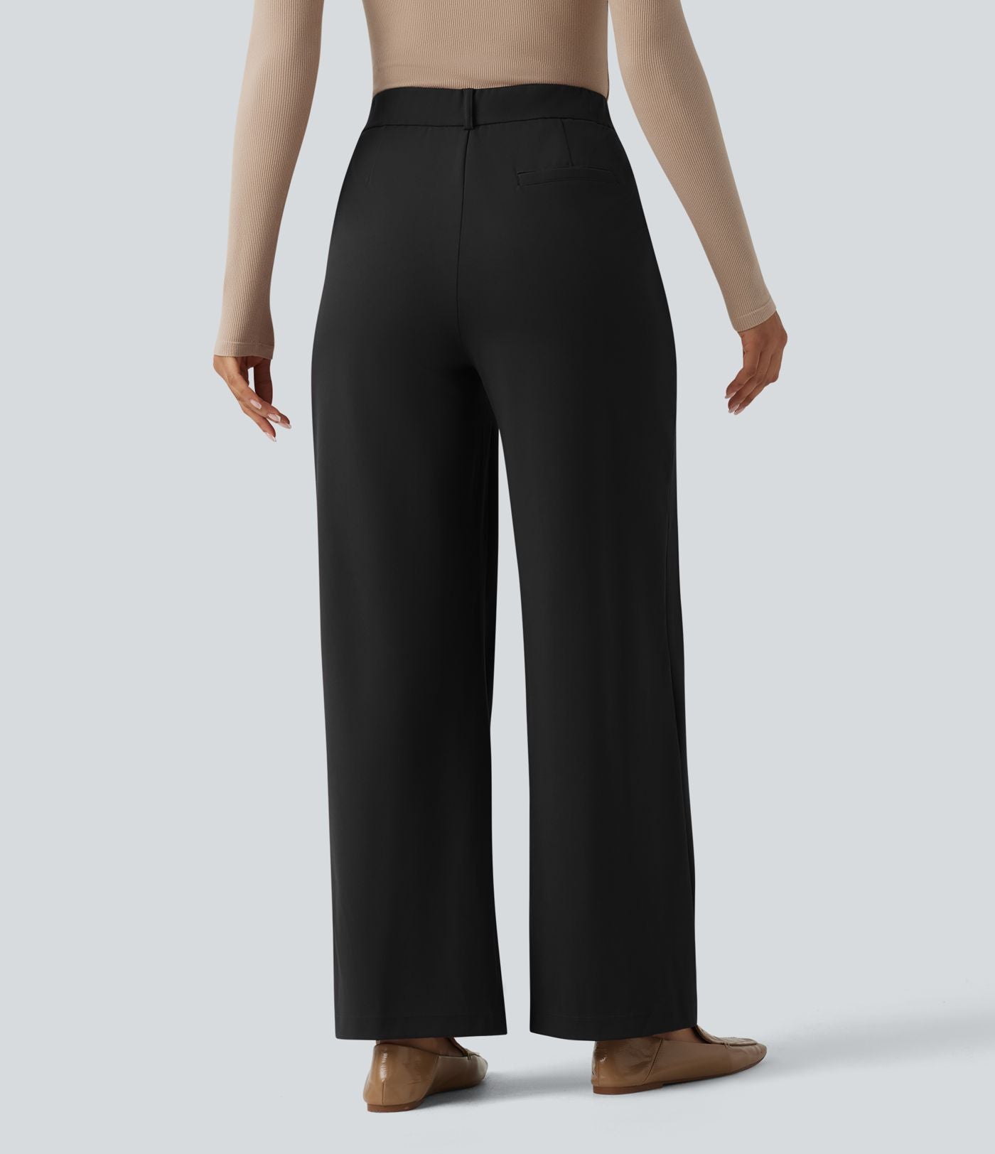 Pantalon tailleur Halara Flex™ DayStretch large taille haute avec poches