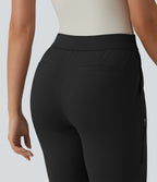 Pantalon de golf fuselé taille haute avec poches