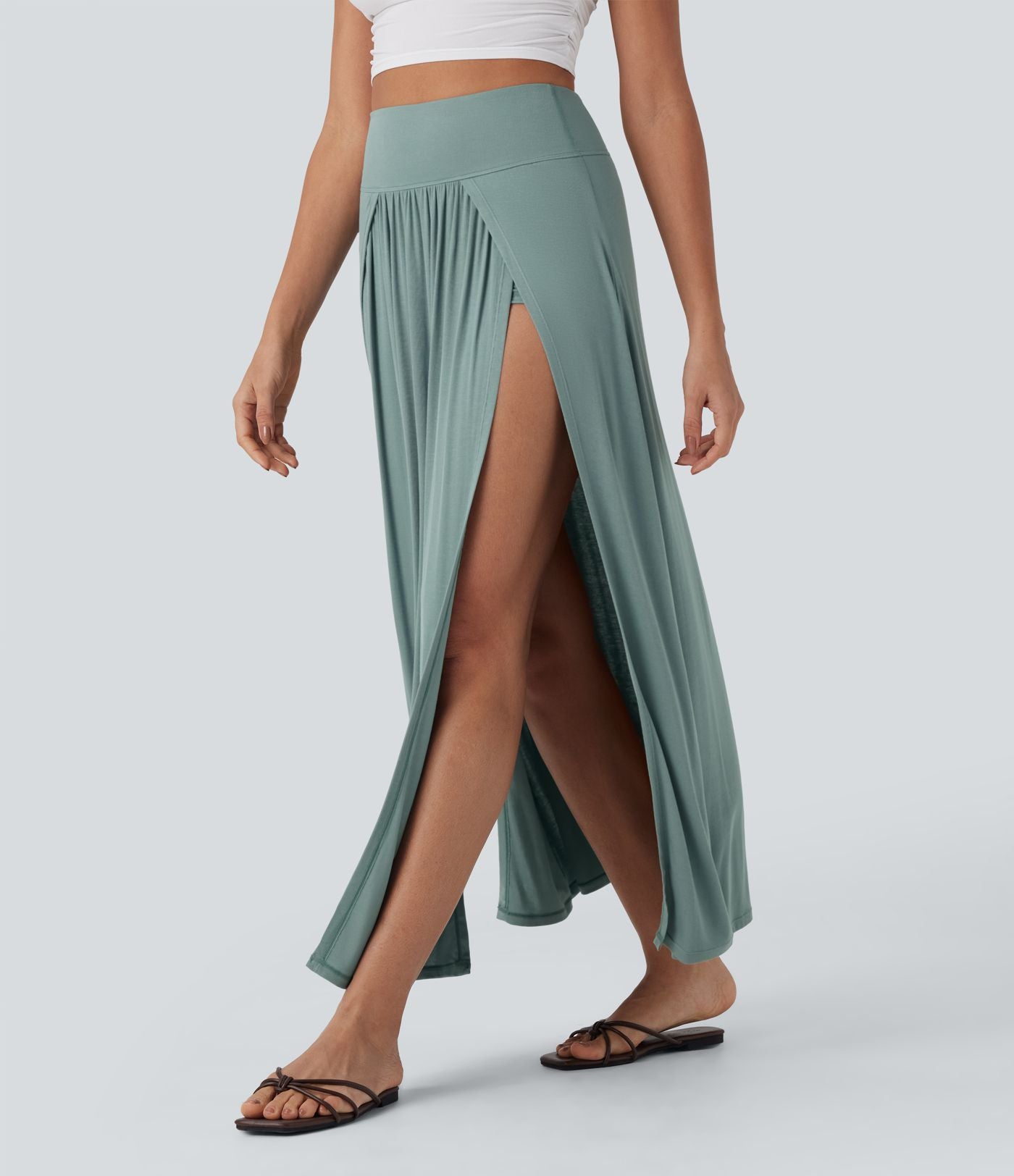 Legging 7/8 d'entraînement gainant galbant taille haute avec effet scrunch et poches Halara UltraSculpt™