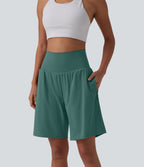 Short de yoga 2-en-1 SoftlyZero™ Airy taille très haute effet frais InstantCool 22,8 cm avec poches