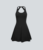 Robe de Danse Sport Mini à Volants Torsadés Dos Nu - Longueur Plus