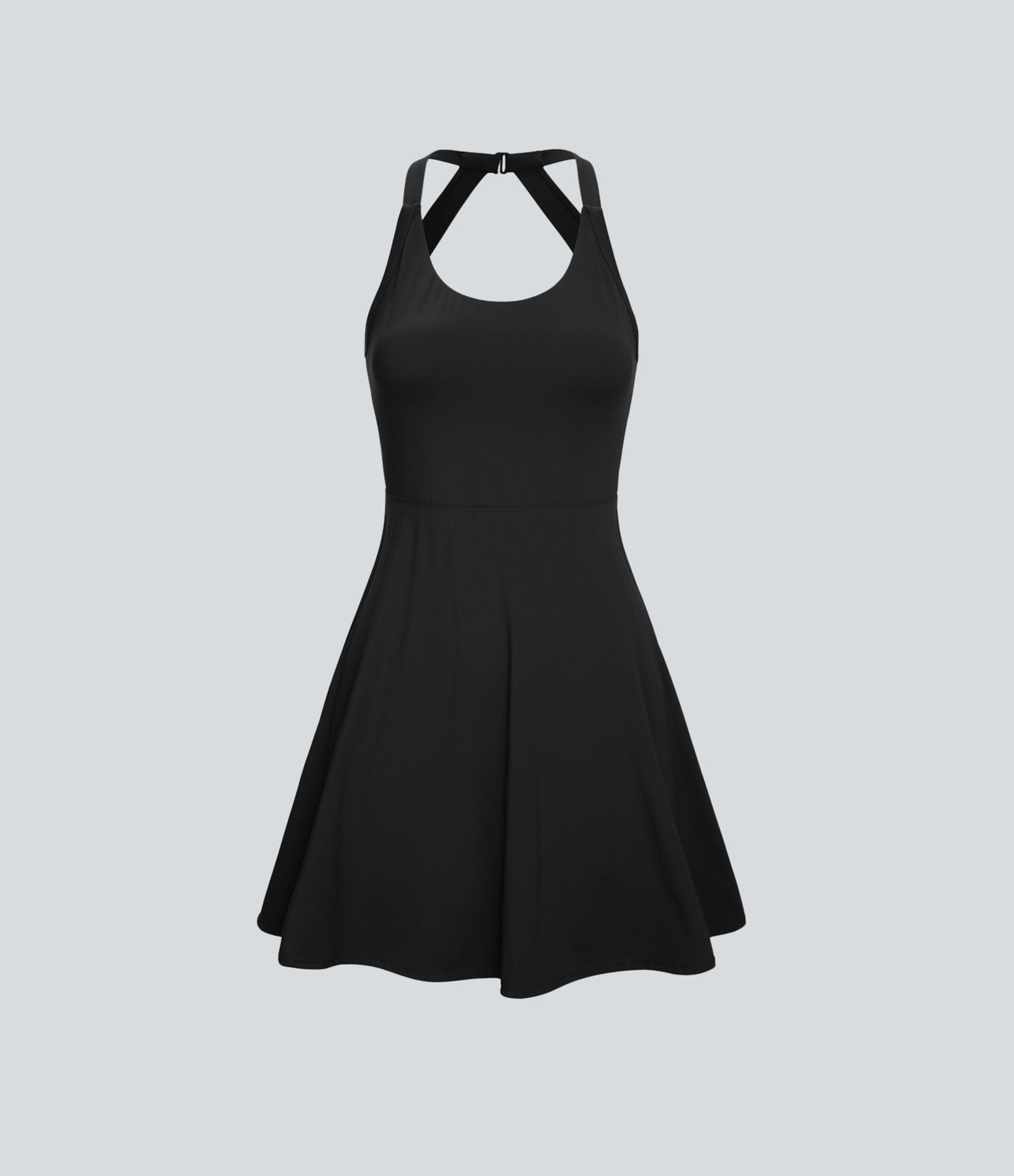 Robe de Danse Sport Mini à Volants Torsadés Dos Nu - Longueur Plus