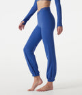Jogging de danse coupe ballon taille haute SoftlyZero™ avec dentelle contrastée, poches et protection solaire UPF50+