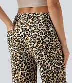 Jean baggy léopard Halara Flex™ taille mi-haute avec poches