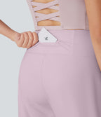 Bermuda SoftlyZero™ Airy de yoga taille haute avec poches multiples et effet frais InstantCool