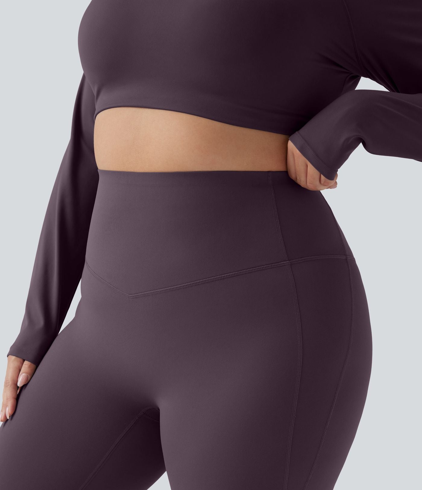Pantalon yoga évasé gainant sculptant grande taille taille haute Halara UltraSculpt™