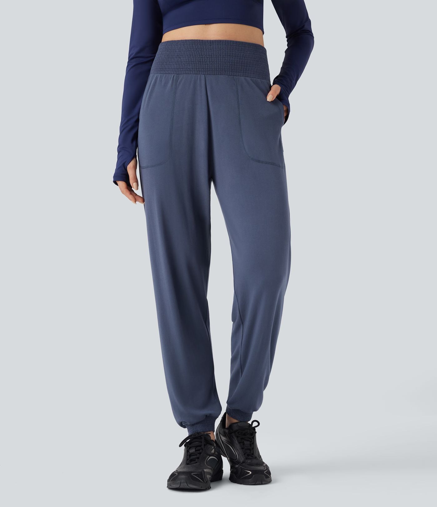 Jogging taille haute sans couture OneForm Seamless Flow avec poches