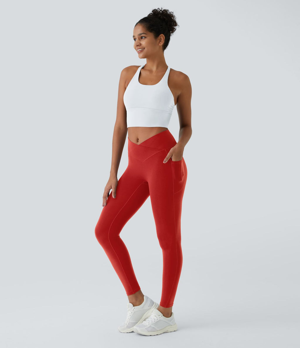 Softlyzero™ Legging Unis Poches Croisées