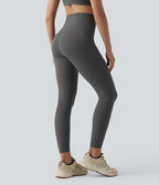Legging 7/8 de yoga taille haute gainant sculptant anti-roulottage Halara UltraSculpt™ avec poches