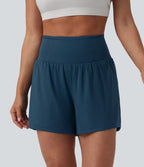 Short de yoga 2-en-1 SoftlyZero™ Airy taille haute gainant effet frais InstantCool 12,5 cm avec poches
