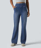 Halara Flex™ Jean bootcut casual taille haute ventre plat avec poches