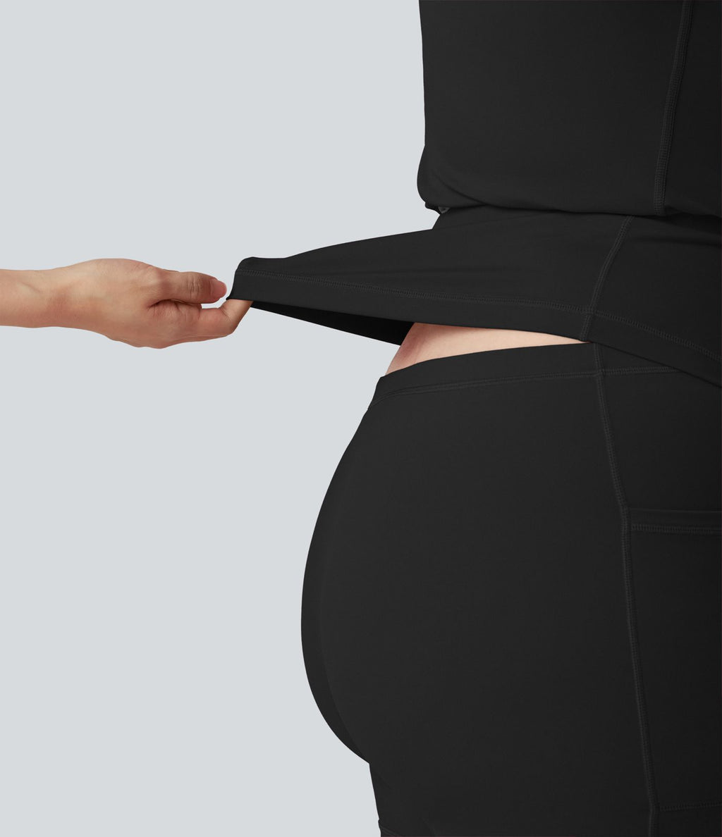 Robe de danse grande taille SoftlyZero™ Plush effet push-up dos nu avec bretelles réglables croisées et brassière intégrée – Édition Easy Peasy