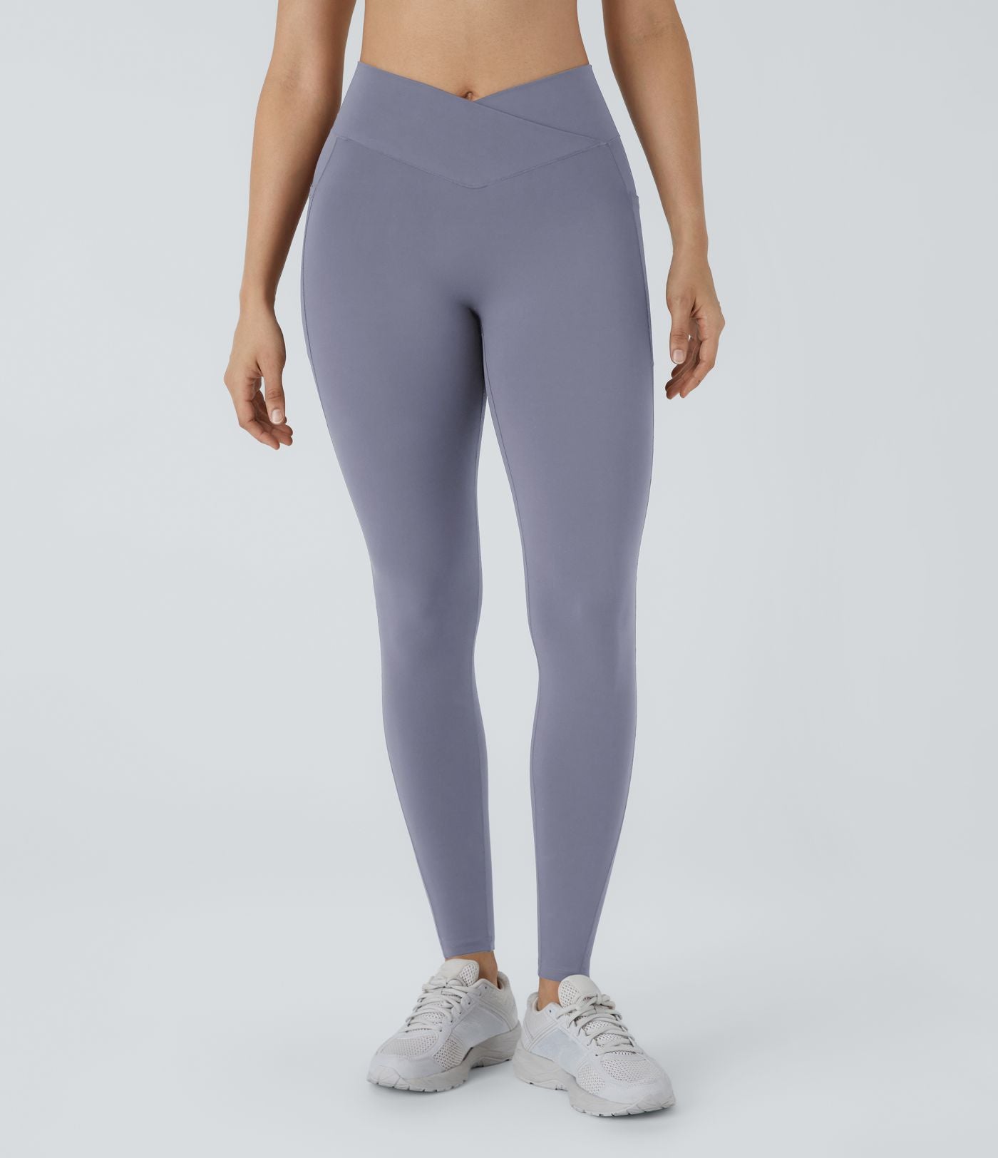 Patitoff™ 2.0 Legging Yoga Résistant Poils d'Animaux Taille Haute Croisée Poches Latérales