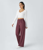 Pantalon tailleur Halara Flex™ DayStretch coupe droite taille haute avec poches