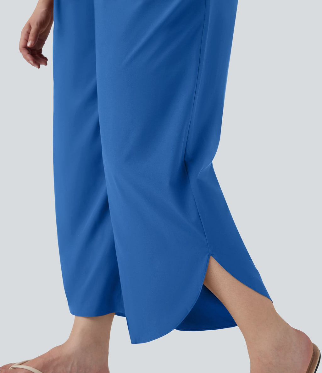 Pantalon tailleur gainant taille haute avec poches Halara Flex™