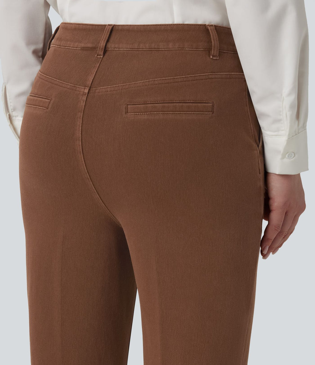 Jean bureau droit taille haute Halara Flex™ avec poches