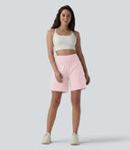 Short de yoga SoftlyZero™ Airy 2-en-1 gainant taille très haute effet frais InstantCool 17,5 cm avec poches