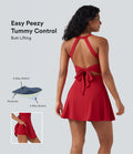 Robe de sport dos nu gainante galbante avec nœud au dos et poches - Easy Peasy SoftlyZero™