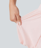 Jupe micro mini bouffante 2-en-1 de danse taille basse avec poche