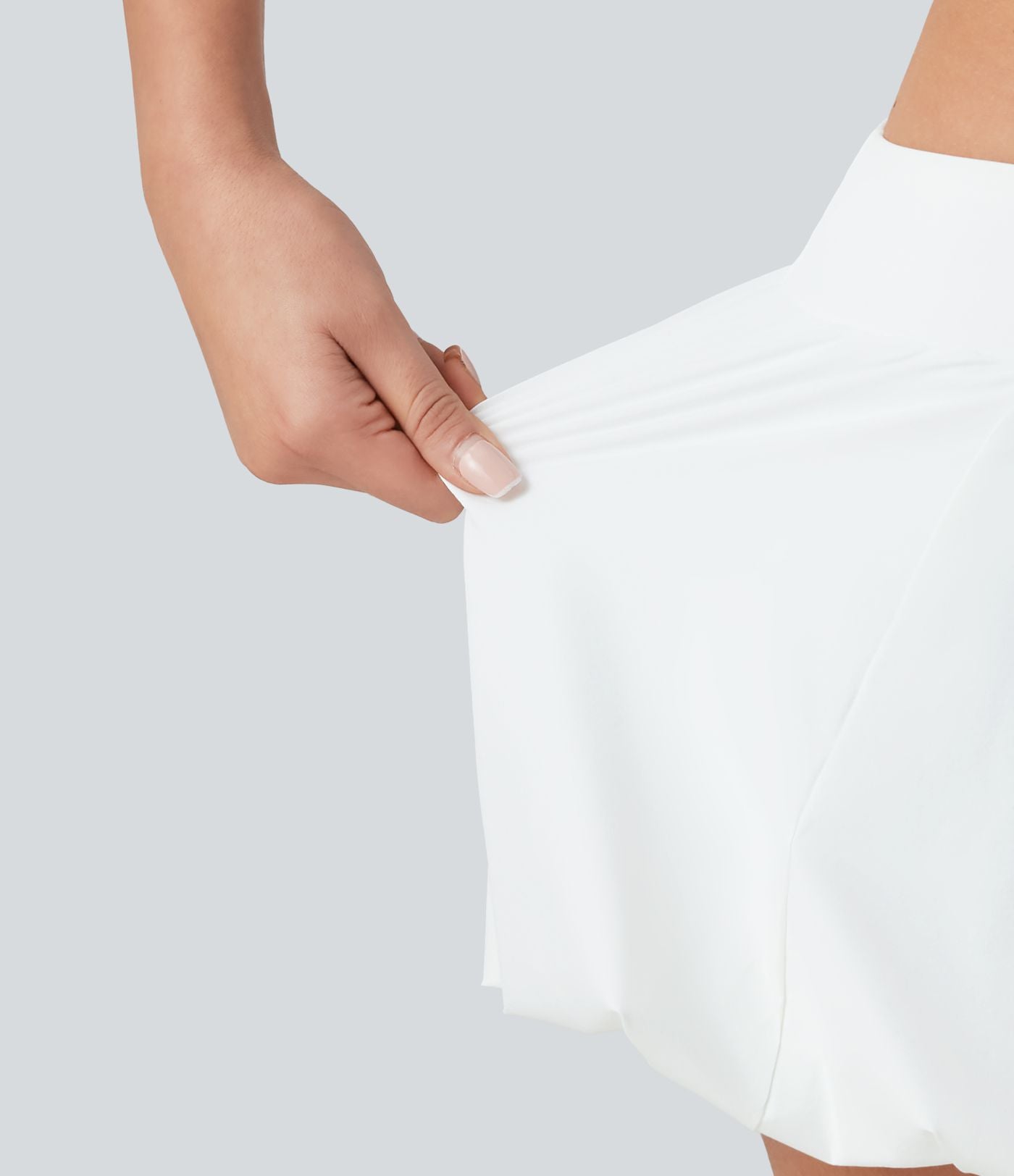 Jupe micro mini bouffante 2-en-1 de danse taille basse avec poche