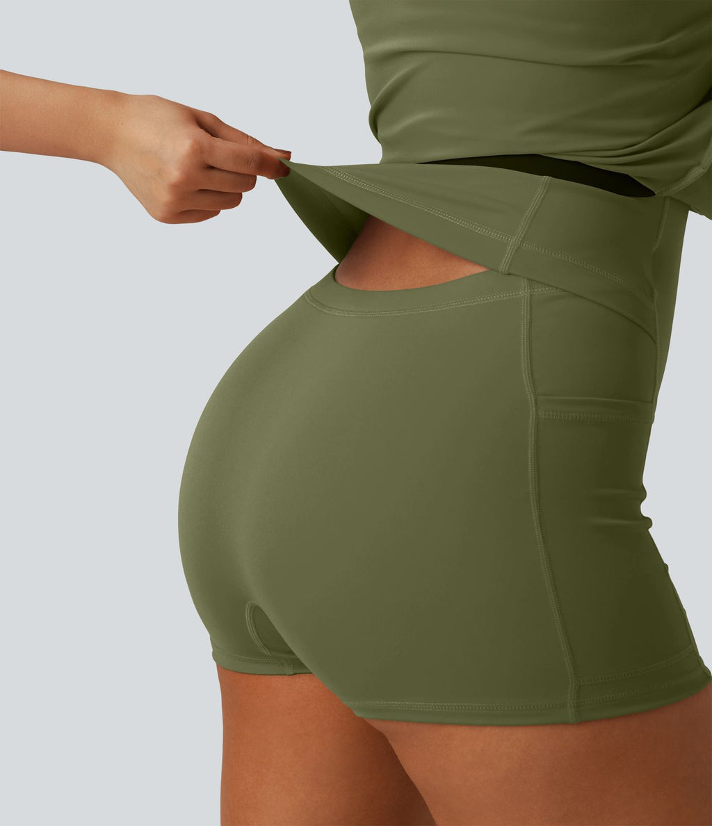 Robe de tennis 2-en-1 SoftlyZero™ Airy mini effet frais InstantCool avec poche, accès facile Easy Peasy, protection solaire UPF50+
