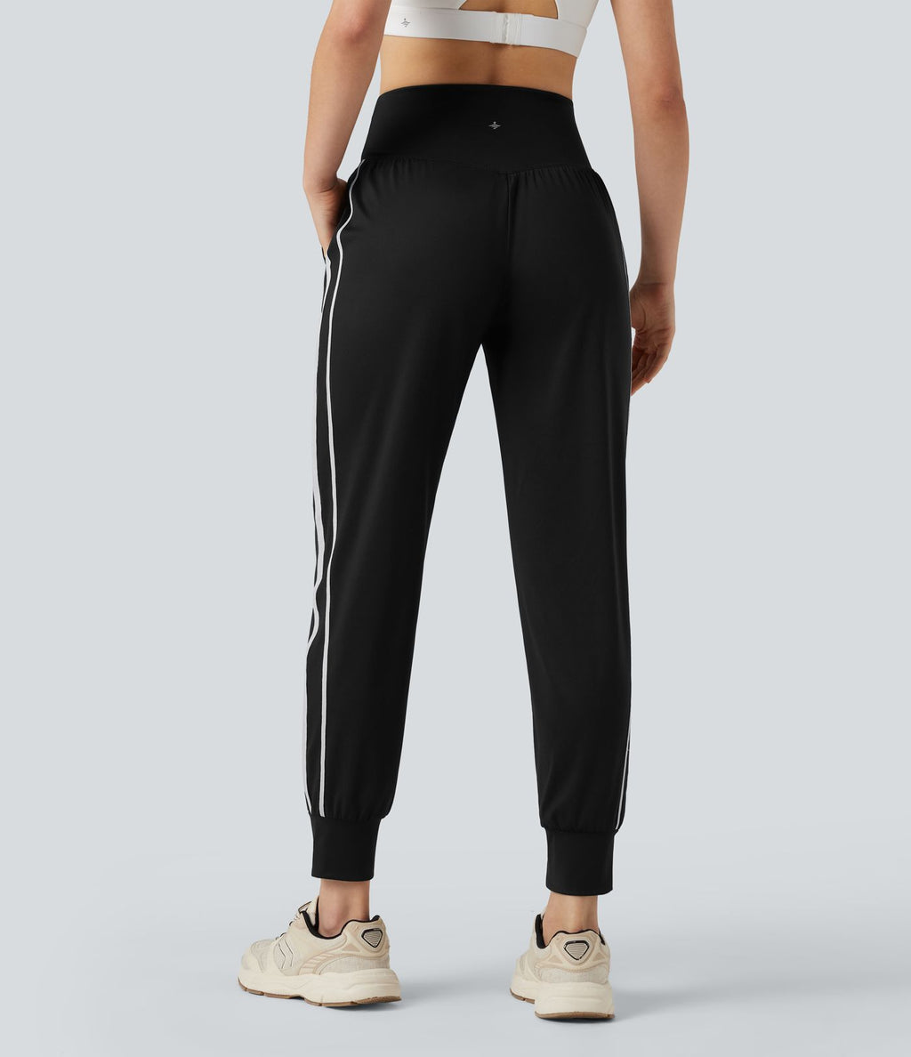 Pantalon tailleur à coupe bootcut gainant taille haute avec poches Halara Flex™